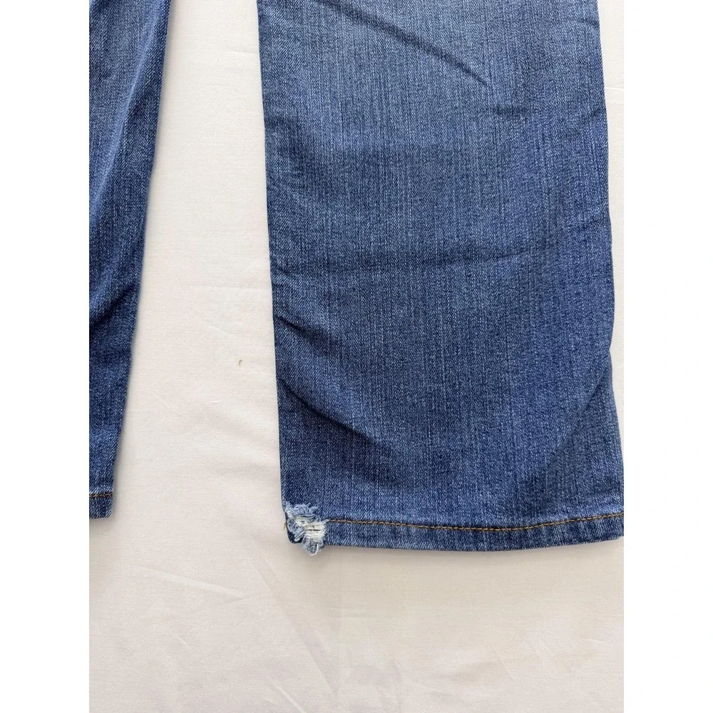 AG Adriano Goldschmied Straight Jeans Womens 26 Blue Wash Mid Rise Relaxed 26x30